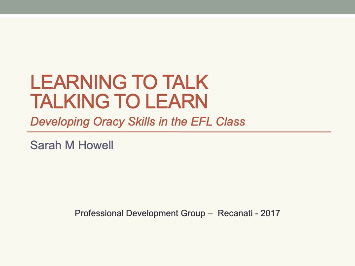 Developing Oracy Skills in the EFL Class